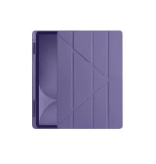 Apple iPad Pro 11 (2024) Kılıf Kalemlikli Hugo Tablet Kılıfı - Mor