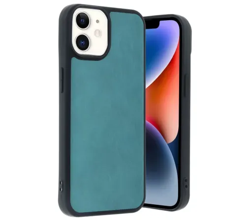 Apple iPhone 11 Kılıf Aras Deri Kapak - Açık Yeşil