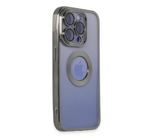 Apple iPhone 15 Pro Kılıf Slot Silikon - Titan Gri