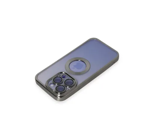 Apple iPhone 15 Pro Kılıf Slot Silikon - Titan Gri