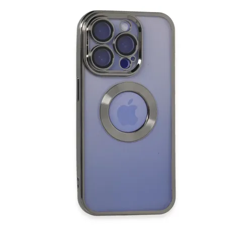 Apple iPhone 15 Pro Kılıf Slot Silikon - Titan Gri