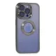 Apple iPhone 15 Pro Kılıf Slot Silikon - Titan Gri