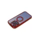 Apple iPhone 15 Pro Kılıf Slot Silikon - Kırmızı