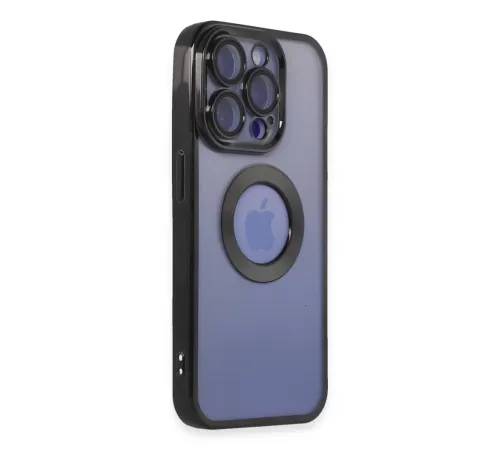 Apple iPhone 15 Pro Max Kılıf Slot Silikon - Siyah