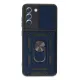Samsung Galaxy S21 FE Kılıf Pars Lens Yüzüklü Silikon - Lacivert