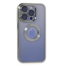 Apple iPhone 15 Pro Max Kılıf Slot Silikon - Gümüş