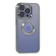 Apple iPhone 15 Pro Max Kılıf Slot Silikon - Gümüş