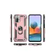 Xiaomi Redmi Note 10 Pro Kılıf Sofya Yüzüklü Silikon Kapak - Rose