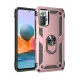Xiaomi Redmi Note 10 Pro Kılıf Sofya Yüzüklü Silikon Kapak - Rose