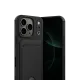 Apple iPhone 17 Pro Kelvin Kartvizitli Silikon - Siyah