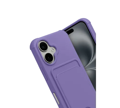 Apple iPhone 17 Kelvin Kartvizitli Silikon - Lila