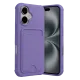 Apple iPhone 17 Kelvin Kartvizitli Silikon - Lila