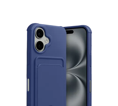 Apple iPhone 17 Kelvin Kartvizitli Silikon - Lacivert