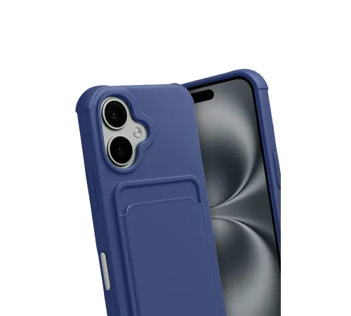 Apple iPhone 17 Kelvin Kartvizitli Silikon - Lacivert