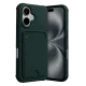 Apple iPhone 17 Kelvin Kartvizitli Silikon - Koyu Yeşil
