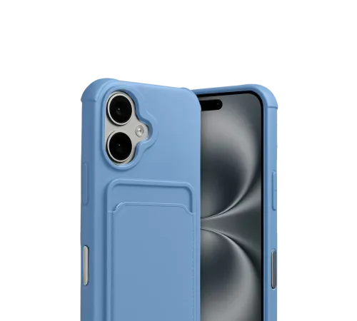 Apple iPhone 17 Kelvin Kartvizitli Silikon - Mavi
