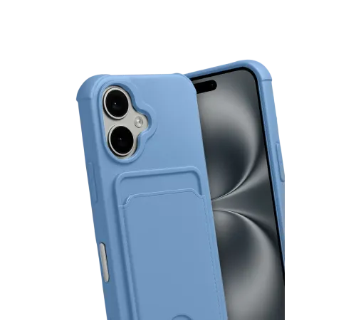 Apple iPhone 17 Kelvin Kartvizitli Silikon - Mavi