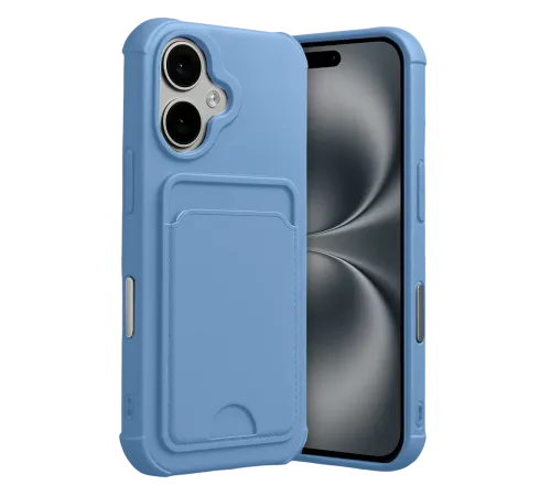Apple iPhone 17 Kelvin Kartvizitli Silikon - Mavi