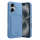 Apple iPhone 17 Kelvin Kartvizitli Silikon - Mavi