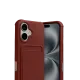 Apple iPhone 17 Kelvin Kartvizitli Silikon - Bordo