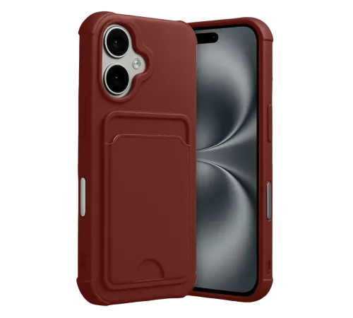 Apple iPhone 17 Kelvin Kartvizitli Silikon - Bordo