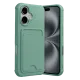 Apple iPhone 17 Kelvin Kartvizitli Silikon - Açık Yeşil