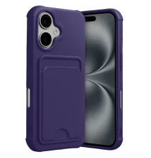 Apple iPhone 17 Kelvin Kartvizitli Silikon - Derin Mor