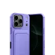 Apple iPhone 17 Pro Kelvin Kartvizitli Silikon - Lila
