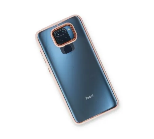 Xiaomi Redmi Note 9 Kılıf Dora Kapak - Pudra