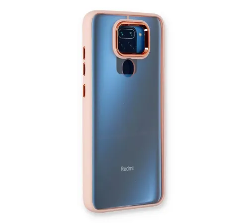 Xiaomi Redmi Note 9 Kılıf Dora Kapak - Pudra