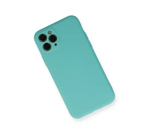 Apple iPhone 11 Pro Kılıf Nano içi Kadife Silikon - Turkuaz
