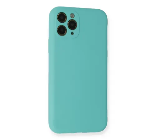 Apple iPhone 11 Pro Kılıf Nano içi Kadife Silikon - Turkuaz