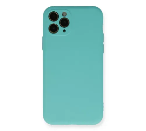 Apple iPhone 11 Pro Kılıf Nano içi Kadife Silikon - Turkuaz
