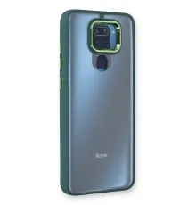 Xiaomi Redmi Note 9 Kılıf Dora Kapak - Haki Yeşil