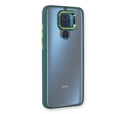 Xiaomi Redmi Note 9 Kılıf Dora Kapak - Haki Yeşil