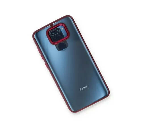 Xiaomi Redmi Note 9 Kılıf Dora Kapak - Kırmızı