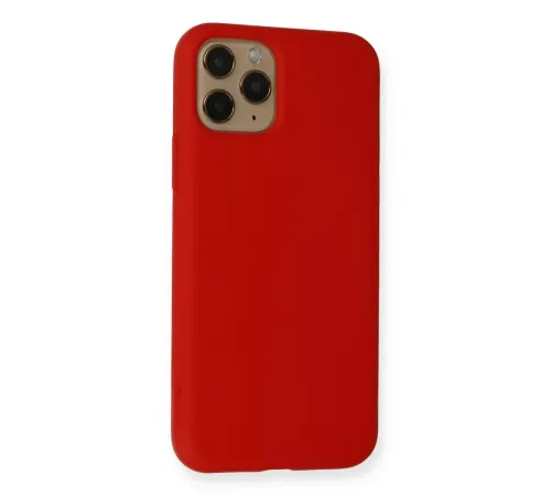 Apple iPhone 11 Pro Kılıf Nano içi Kadife Silikon - Kırmızı