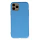 Apple iPhone 11 Pro Kılıf Nano içi Kadife Silikon - Mavi