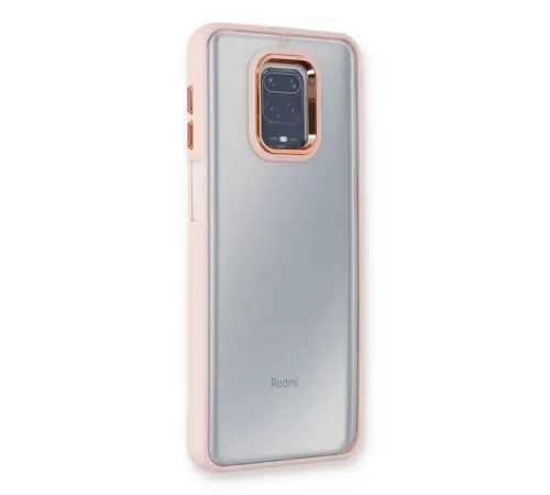 Xiaomi Redmi Note 9 Pro Kılıf Dora Kapak - Pudra