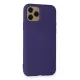Apple iPhone 11 Pro Kılıf Nano içi Kadife Silikon - Mor