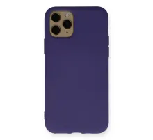 Apple iPhone 11 Pro Kılıf Nano içi Kadife Silikon - Mor