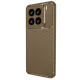 Xiaomi Mi 15 Kılıf Auto Focus Karbon Kapak - Kahverengi