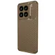 Xiaomi Mi 15 Kılıf Auto Focus Karbon Kapak - Kahverengi