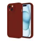 Apple iPhone 14 Kılıf Viera Silikon - Bordo