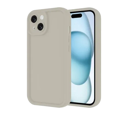 Apple iPhone 14 Kılıf Viera Silikon - Krem