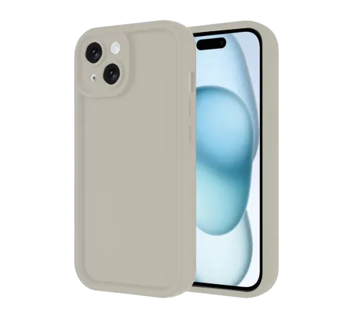 Apple iPhone 14 Kılıf Viera Silikon - Krem