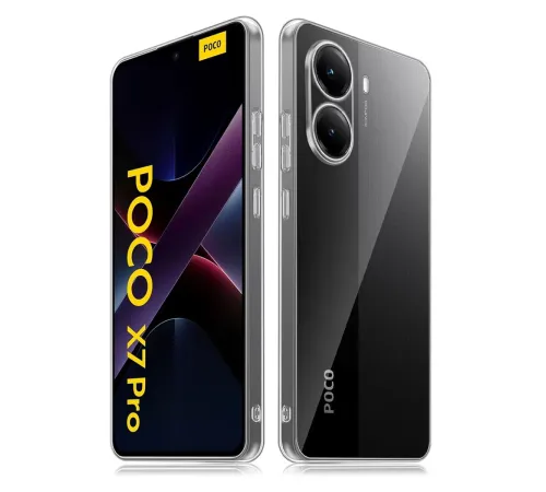 Xiaomi Poco X7 Pro Kılıf Lüx Şeffaf Silikon