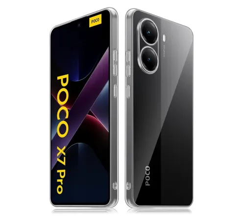 Xiaomi Poco X7 Pro Kılıf Lüx Şeffaf Silikon