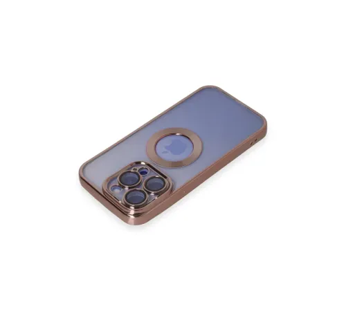 Apple iPhone 15 Pro Max Kılıf Slot Silikon - Rose Gold