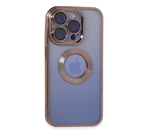 Apple iPhone 15 Pro Max Kılıf Slot Silikon - Rose Gold